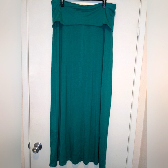 Fold Over Maxi Skirt - Picture 2 of 5